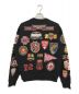 DSQUARED2 (ディースクエアード) COLLEGE PATCH CREWNECK SWEATSHIRT ブラック サイズ:L：15000円