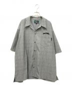 good hellerグッドヘラー）の古着「GLEN CHECK S/S SHIRT」｜グレー