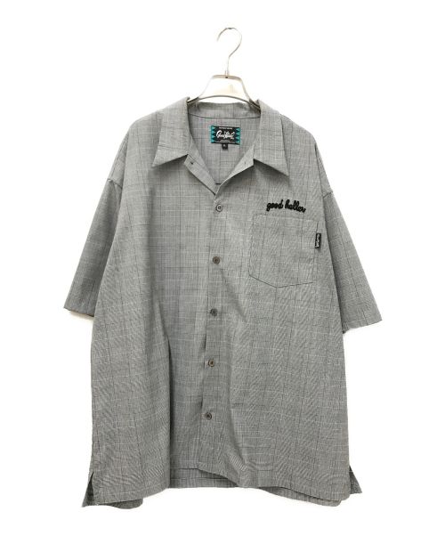 good heller（グッドヘラー）good heller (グッドヘラー) GLEN CHECK S/S SHIRT グレー サイズ:XLの古着・服飾アイテム