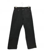 good hellerグッドヘラー）の古着「STRAIGHT 5POCKET DENIM PANTS」｜ブラック