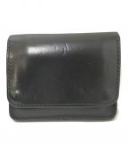 good hellerグッドヘラー）の古着「LEATHER FLAP MINI WALLET」｜ブラック