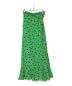 GANNI (ガニー) Dainty Georgette Wrap Top Polka Dot Green Dress グリーン サイズ:34：5000円