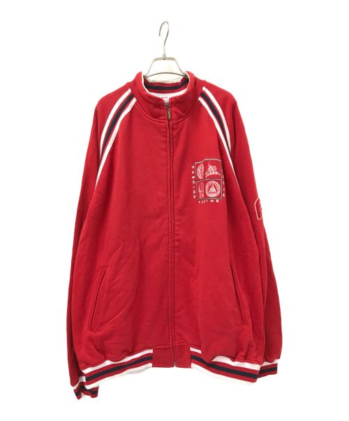 pellepelle（ペレペレ）pellepelle (ペレペレ) ジップスウェット レッド サイズ:XLの古着・服飾アイテム