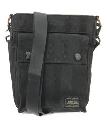 PORTER（ポーター）の古着「TANGO BLACK SHOULDER BAG」｜ブラック