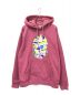 A BATHING APE（アベイシングエイプ）の古着「Ape Head Relaxed Fit Pullover Hoodie」｜ピンク