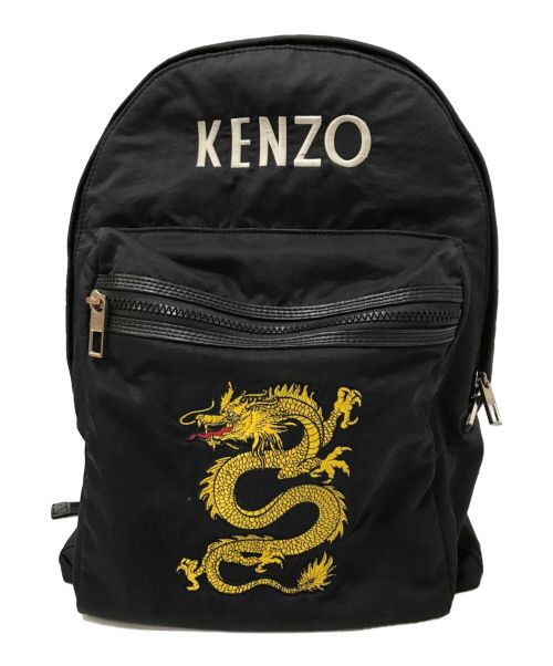 KENZO（ケンゾー）KENZO (ケンゾー) Dragon Kenzo Backpack ブラックの古着・服飾アイテム