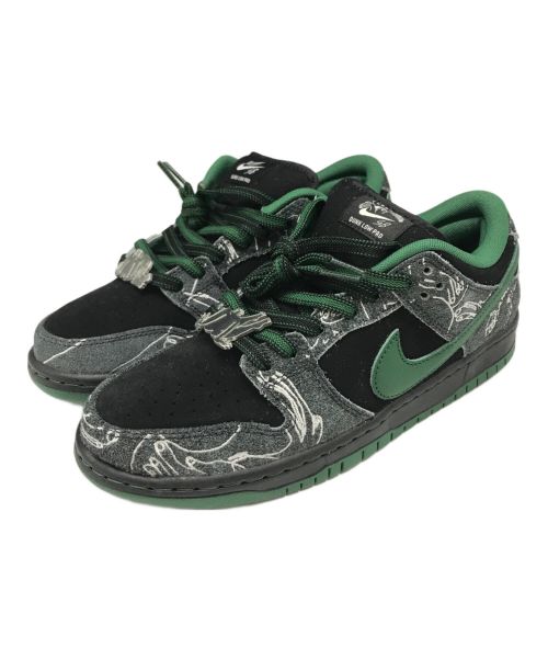 NIKE（ナイキ）NIKE (ナイキ) There Skateboards (ゼアスケートボード) SB DUNK LOW QS ブラック×グリーン サイズ:27.0㎝の古着・服飾アイテム