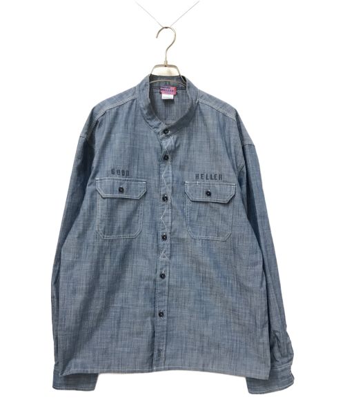 good heller（グッドヘラー）good heller (グッドヘラー) シャンブレーワークシャツ インディゴ サイズ:FREEの古着・服飾アイテム