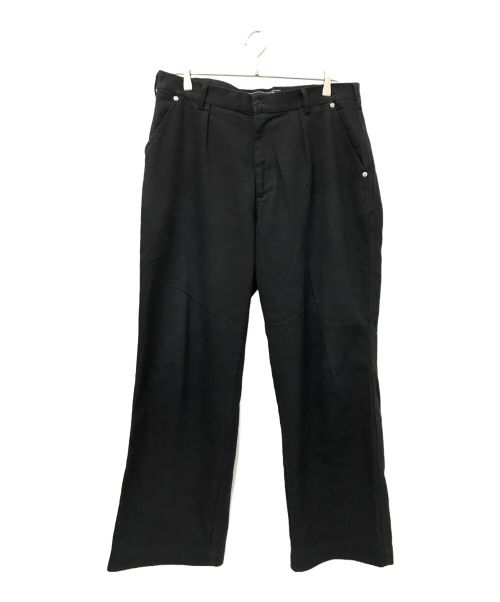 good heller（グッドヘラー）good heller (グッドヘラー) ONE TUCK WIDE STRAIGHT WORK PANTS ブラック サイズ:Lの古着・服飾アイテム