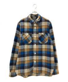 SCHOTT BROS.（ショットブロス）の古着「OLD PLAID WORK SHIRT」｜ブルー×ブラウン