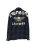 VANSON (バンソン) チェック柄ジャケット ブルー サイズ:M：6000円