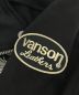 中古・古着 VANSON (バンソン) スカル刺繍ダブルライダースジャケット ブラック サイズ:M：8000円