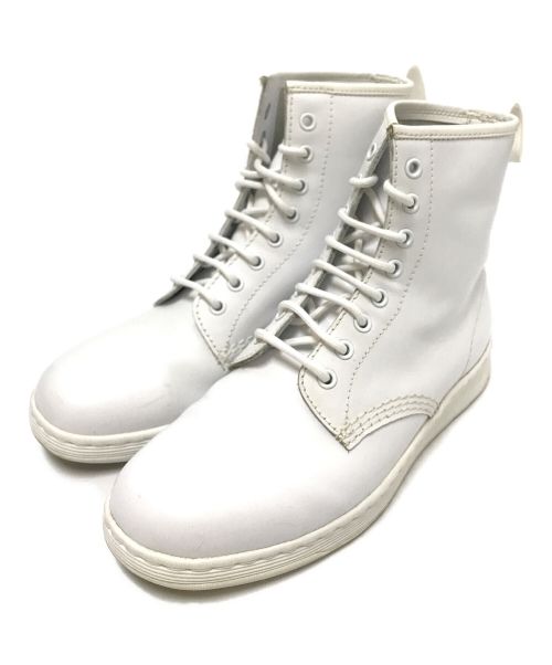 Dr.Martens（ドクターマーチン）Dr.Martens (ドクターマーチン) NEWTON８ホールブーツ ホワイト サイズ:US:8 M/9 Lの古着・服飾アイテム