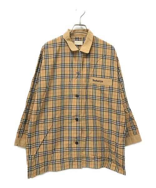 Burberry's（バーバリーズ）Burberry's (バーバリーズ) ノヴァチェックシャツ ベージュ サイズ:Mの古着・服飾アイテム