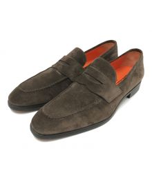 Santoni（サントーニ）の古着「スエードローファー」｜ブラウン