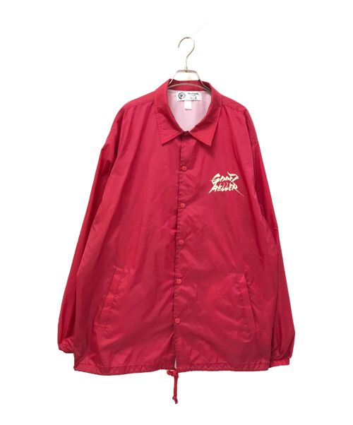 good heller（グッドヘラー）good heller (グッドヘラー) UCHIYAMA AMERICAN LOGO COACH JACKET レッド サイズ:XLの古着・服飾アイテム