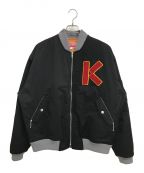 KENZO PARISケンゾー パリ）の古着「VARSITY BOMBER JACKET」｜ブラック