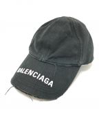 BALENCIAGAバレンシアガ）の古着「Logo Visor Cap」｜ブラック