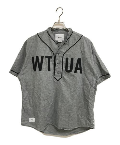 WTAPS（ダブルタップス）WTAPS (ダブルタップス) LEAGUE SS SHIRT グレー サイズ:X 01の古着・服飾アイテム