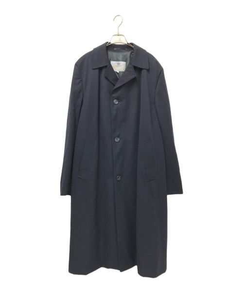 Aquascutum（アクアスキュータム）Aquascutum (アクアスキュータム) ライナー付ロングステンカラーコート ネイビー サイズ:42の古着・服飾アイテム