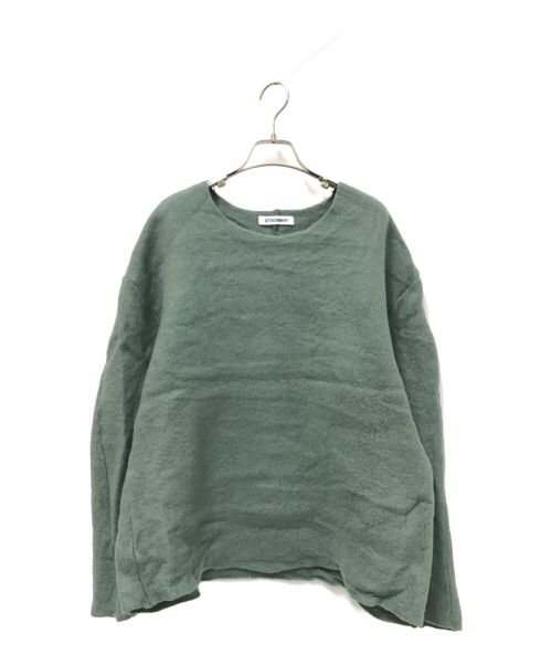 ATTACHMENT（アタッチメント）ATTACHMENT (アタッチメント) WO FLEECE CREW NECK PULLOVER グリーン サイズ:1の古着・服飾アイテム