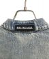 中古・古着 BALENCIAGA (バレンシアガ) アップサイドダウンデニムジャケット インディゴ サイズ:34：70000円