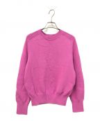 Ron Hermanロンハーマン）の古着「Cotton Nylon Crew Neck Knit Pullover」｜ショッキングピンク