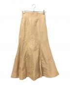 Mame Kurogouchiマメクロゴウチ）の古着「Cotton Silk Nep Mermaid Skirt」｜ベージュ