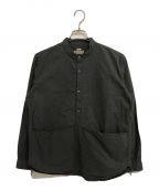 FRONTIERフロンティア）の古着「SERIES BAND COLLAR PULLOVER WORK SHIRT」｜グレー