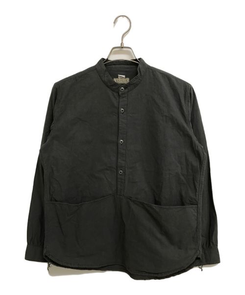 FRONTIER（フロンティア）FRONTIER (フロンティア) SERIES BAND COLLAR PULLOVER WORK SHIRT グレー サイズ:38の古着・服飾アイテム