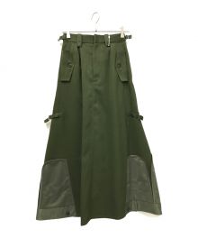 Ameri（アメリ）の古着「MILITARY INVERTED SKIRT」｜グリーン