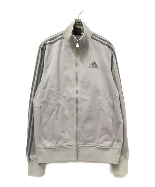 adidas（アディダス）adidas (アディダス) コットントラックジャケット グレー サイズ:Lの古着・服飾アイテム