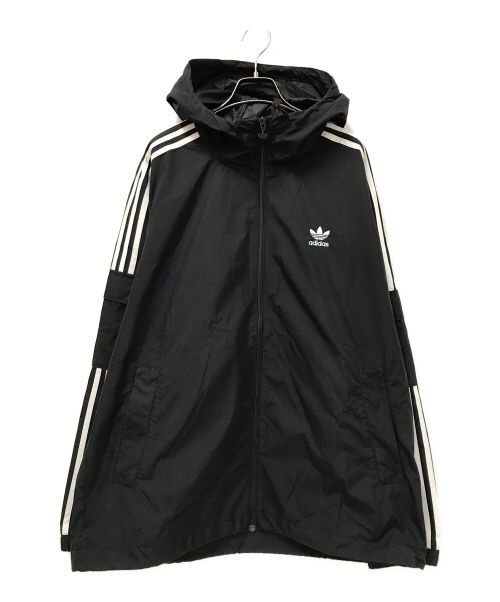 adidas（アディダス）adidas (アディダス) フルジップウィンドブレーカー ブラック サイズ:XOの古着・服飾アイテム