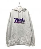 X-LARGEエックスラージ）の古着「GRAFFITI HOODED SWEAT」｜グレー