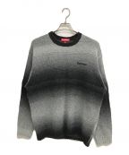 SUPREMEシュプリーム）の古着「Gradient Stripe Sweater」｜グレー×ブラック