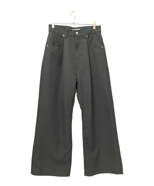 jieda（ジエダ）jieda (ジエダ) WIDE ONE TUCK STRAIGHT PANTS グレー サイズ:1の古着・服飾アイテム