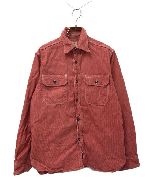 SUGAR CANE（シュガーケーン）SUGAR CANE (シュガーケーン) JEAN CORD WORK SHIRT レッド サイズ:Sの古着・服飾アイテム