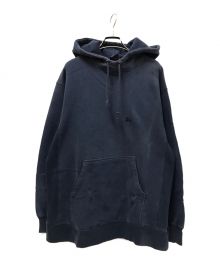 stussy（ステューシー）の古着「前Vストックロゴモックネックパーカー」｜ネイビー