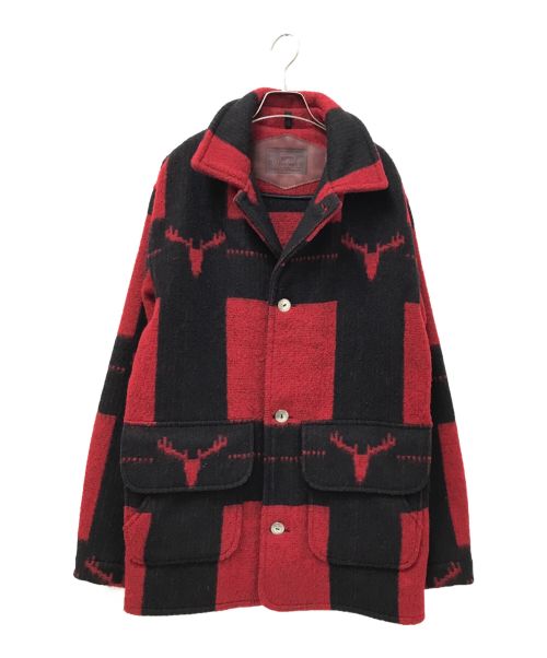 WOOLRICH（ウールリッチ）WOOLRICH (ウールリッチ) ネイティブ柄コート レッド サイズ:US:Sの古着・服飾アイテム