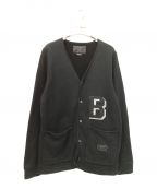 NEIGHBORHOODネイバーフッド）の古着「B.I.STRAIN/C-CARDIGAN.LS」｜ブラック