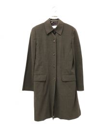 MaxMara（マックスマーラ）の古着「サイドスリットステンカラーコート」｜ブラウン