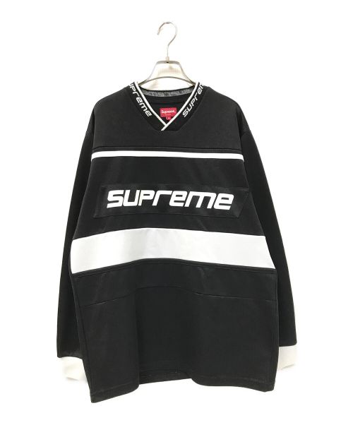 SUPREME（シュプリーム）SUPREME (シュプリーム) Warm Up Hockey Jersey ブラック サイズ:Mの古着・服飾アイテム