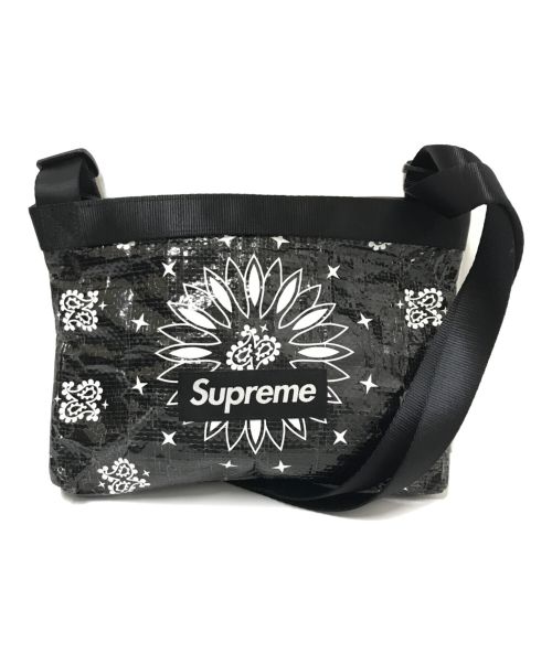 SUPREME（シュプリーム）SUPREME (シュプリーム) Bandana Tarp Side Bag ブラック サイズ:下記参照の古着・服飾アイテム