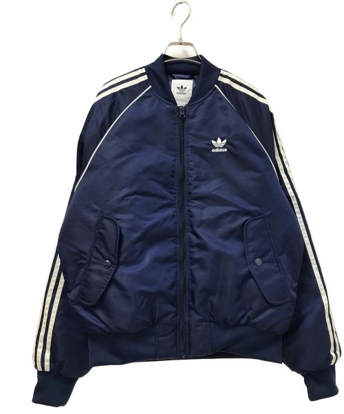 adidas（アディダス）adidas (アディダス) Quilted Super Star Bomber JKT ネイビー サイズ:Mの古着・服飾アイテム