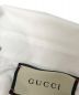 中古・古着 GUCCI (グッチ) エンブレム刺繍シャツ ホワイト サイズ:43/17：16000円