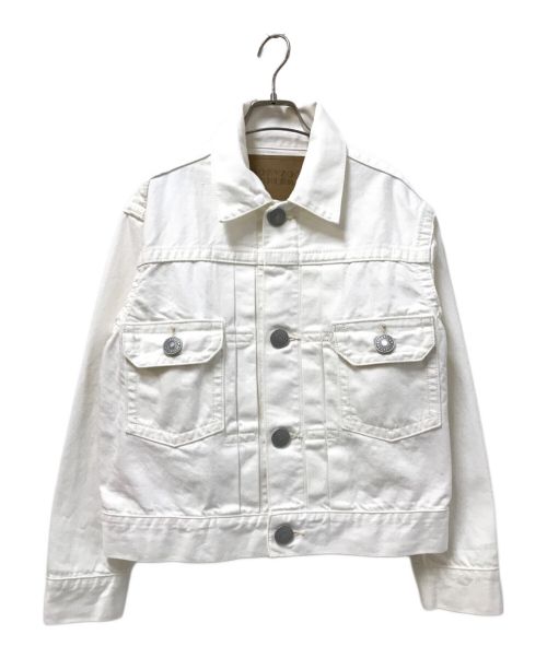 KOOKY ZOO RONHERMAN（クーキー・ズー ロンハーマン）KOOKY ZOO RONHERMAN (クーキー・ズー ロンハーマン) JUVENILE DENIM JACKET ホワイトの古着・服飾アイテム