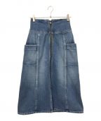 R.H.Vintageロンハーマン・ヴィンテージ）の古着「High Waist Denim Skirt」｜インディゴ