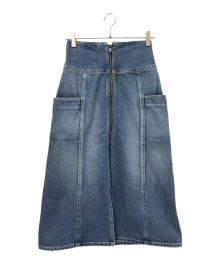 R.H.Vintage（ロンハーマン・ヴィンテージ）の古着「High Waist Denim Skirt」｜インディゴ