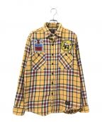 TOYS MCCOYトイズマッコイ）の古着「NEL CHECKED WORK SHIRT」｜イエロー