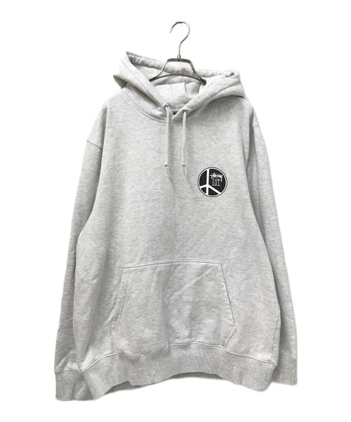 stussy（ステューシー）stussy (ステューシー) PEACE DOT HOODIE グレー サイズ:Lの古着・服飾アイテム